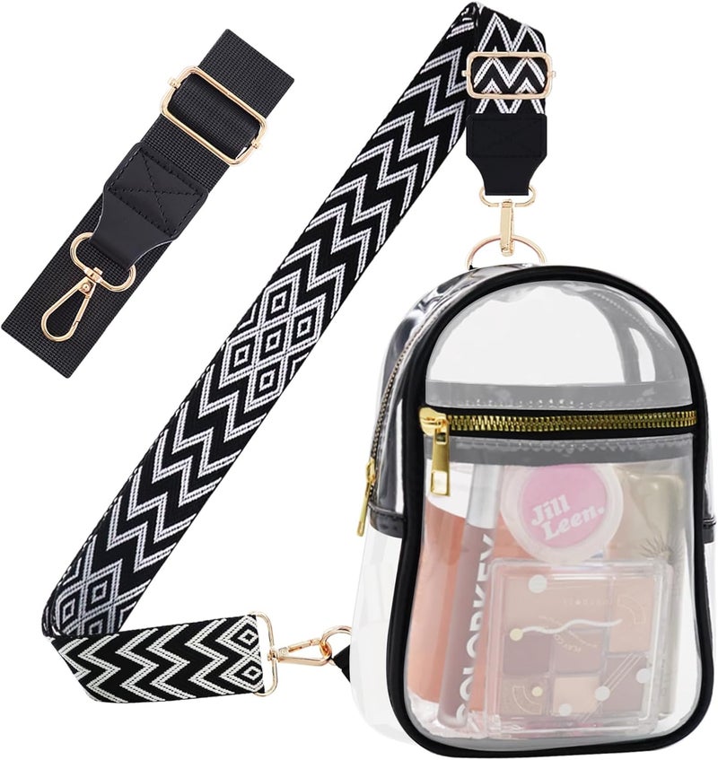 MOVOYEE Clear Bag for Stadium Events Approved Concert Travel Outdoors See Through Sports Fan Handbags&Purses - Image 1